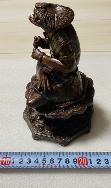 河童(カッパ) の置物  「1点物」大日如来 陶器