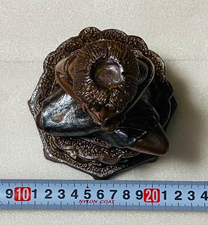 河童(カッパ) の置物  「1点物」大日如来 陶器