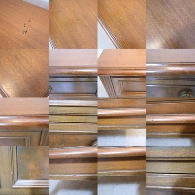 アンティーク調 3段チェスト エレガント キャビネット リビングボード 収納