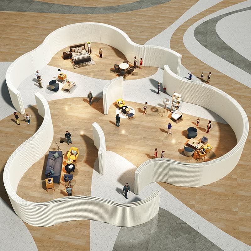 折りたたみ パーテーション 間仕切り高さ2.4ｍ長さ2-3ｍ持ち運び可能 目隠し