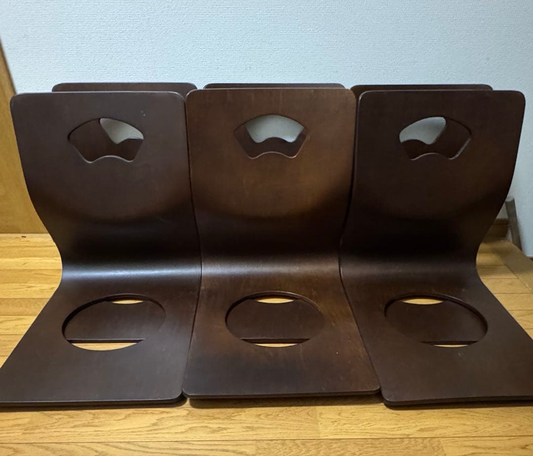 ニトリ 木製 座椅子 6脚　木製座イス　曲げ木