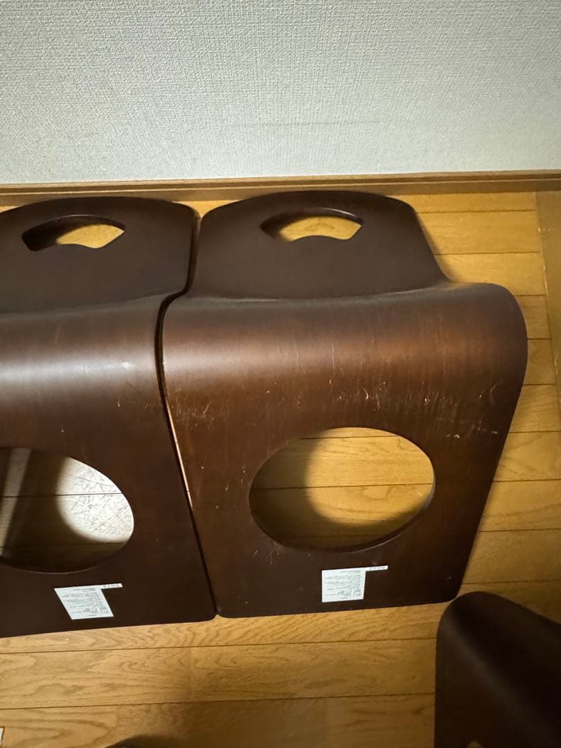 ニトリ 木製 座椅子 6脚　木製座イス　曲げ木