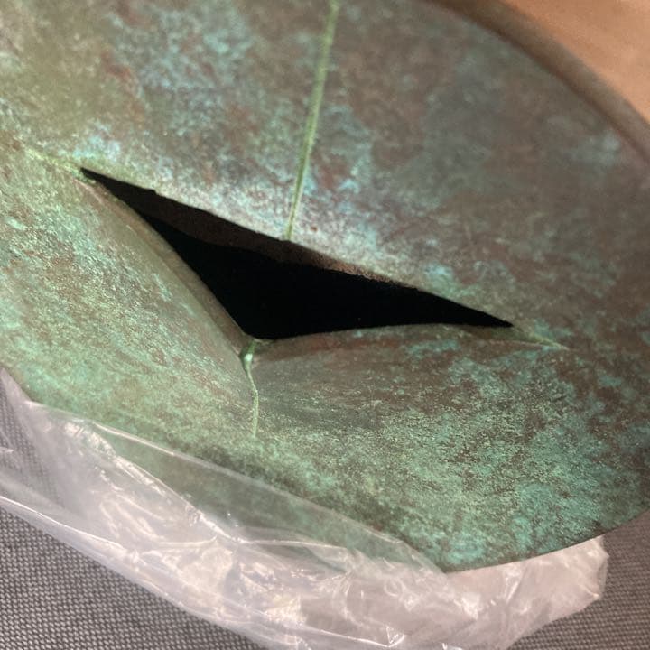 馬場忠寛『核 花器』銅製 ブロンズ 花瓶 フラワーベース インテリア