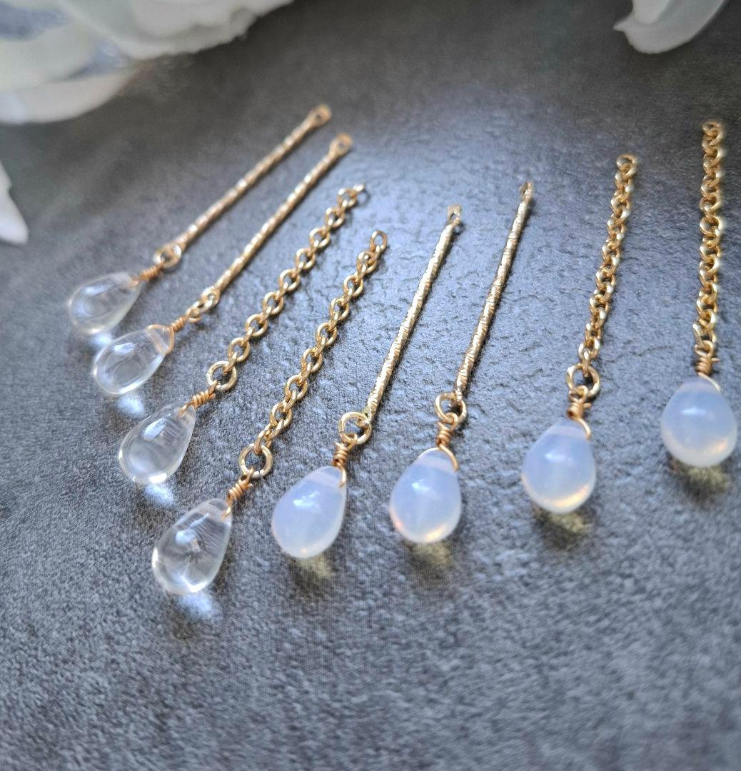 【商談中です】ハンドメイドコネクターチャーム⭐基本のキ⭐ピュアホワイト