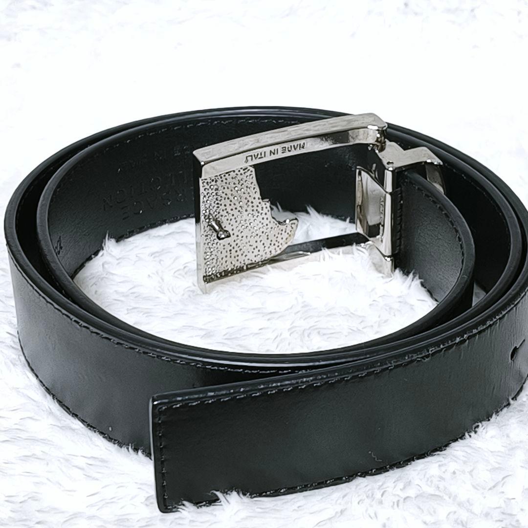 VERSACE メデューサバックル ベルト シルバー レザー 本革