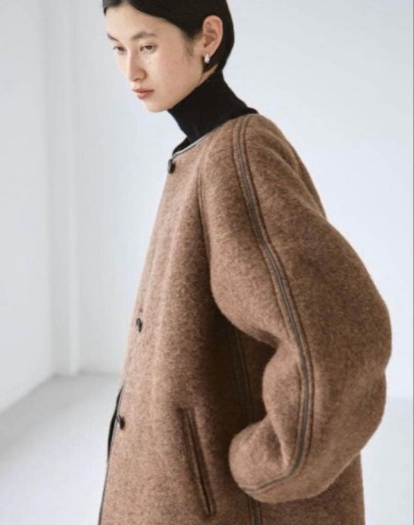 todayful ウールジャージーコート