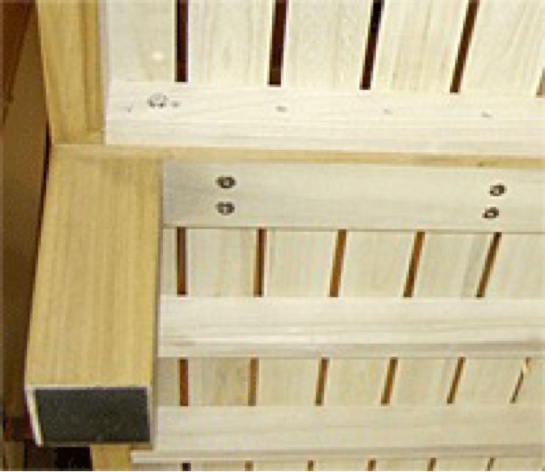 新品　ダブル　桐　すのこベッド 送料無料　シンプル