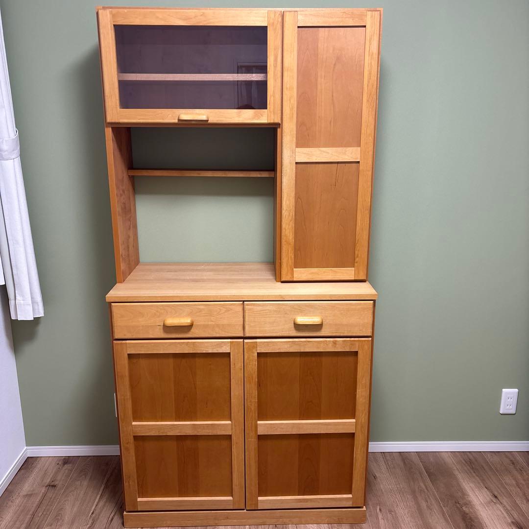 モモナチュラル　食器棚 カップボード