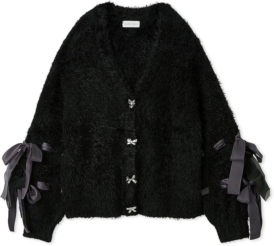 【新品未使用】snidel  リボンカーディガン ハロウィン ブラック