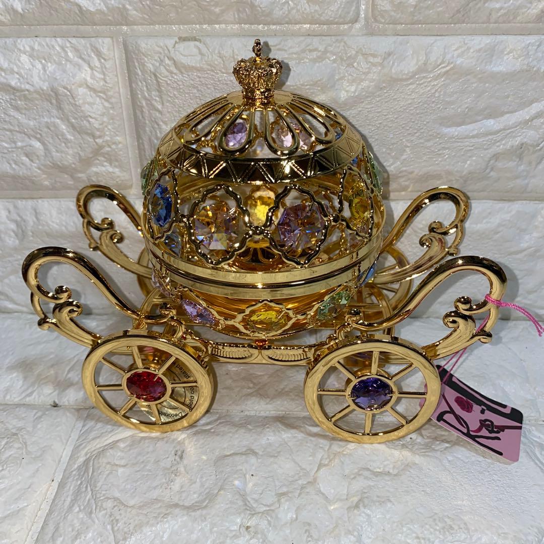 新品未使用 SWAROVSKI スワロフスキー 馬車小物入れ