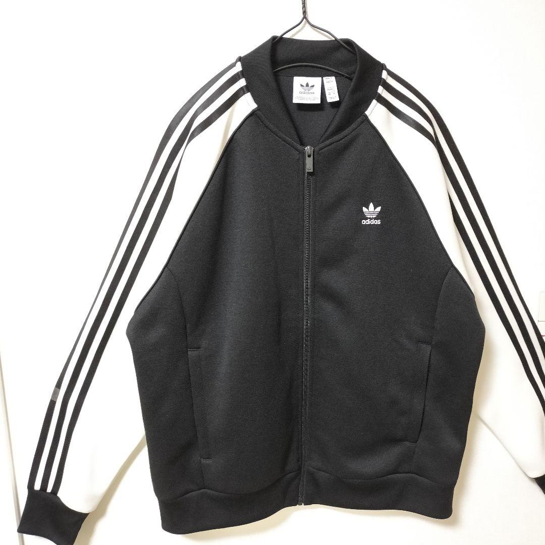 アディダス 黒 クラシックス スーパースター トラックジャケット ジャージ XL