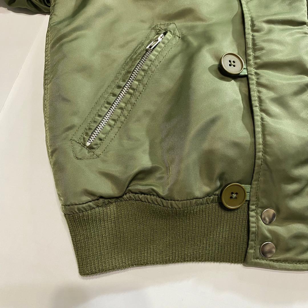 type N2B フライトジャケット flight bomber カーキ　短丈