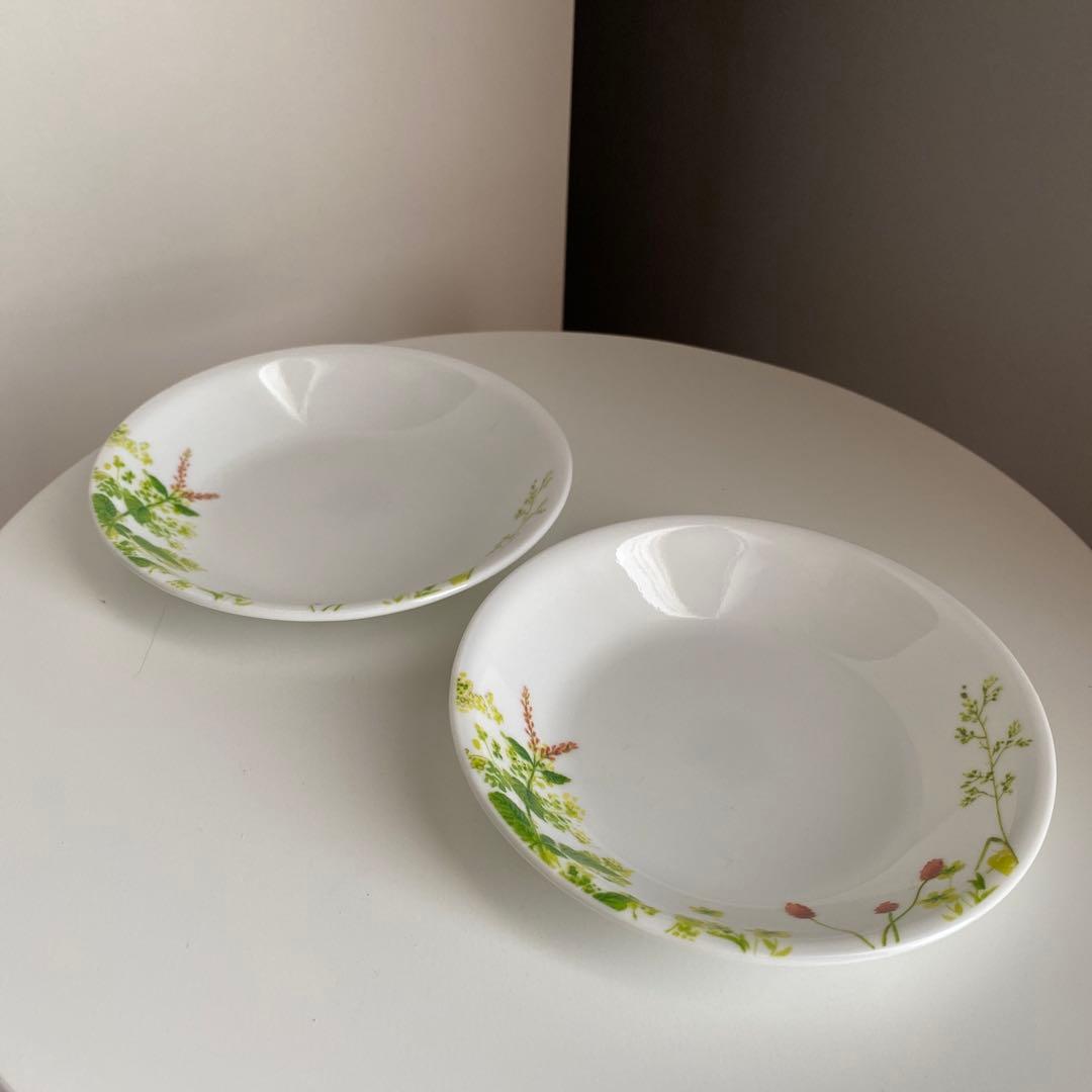 CORELLE コレール ヨーロピアンハーブ 食器 葉 皿 プレート 小皿 取皿