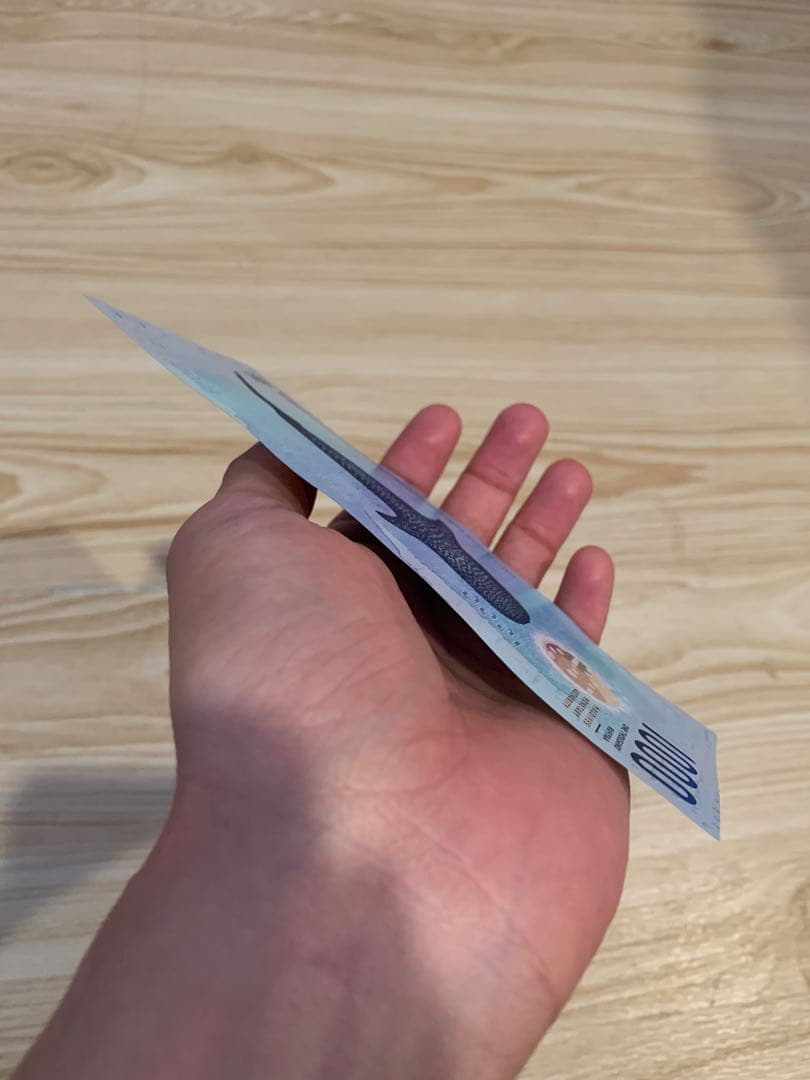 モルディブ　1000ルフィア紙幣