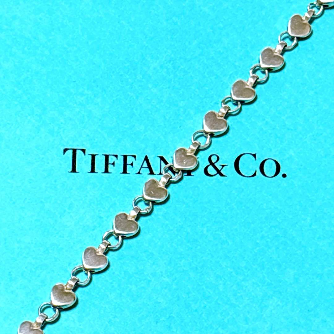 【美品】19cm ティファニー パフハート ブレスレット シルバー925
