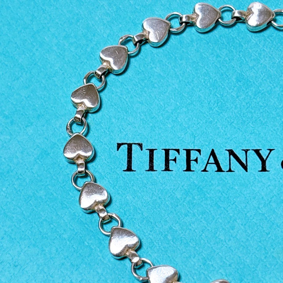 【美品】19cm ティファニー パフハート ブレスレット シルバー925