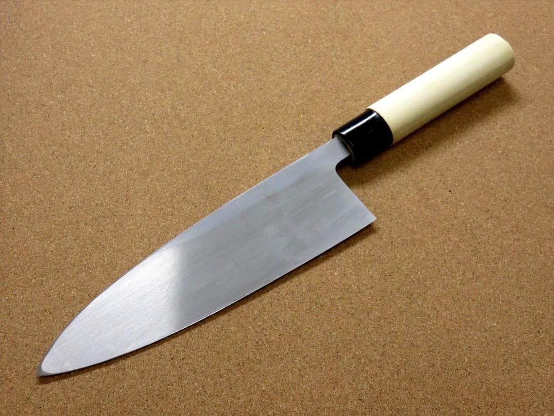 関の刃物 出刃包丁 210mm 正広作別撰 ハガネ 黄紙 職人用 片刃 右利き用