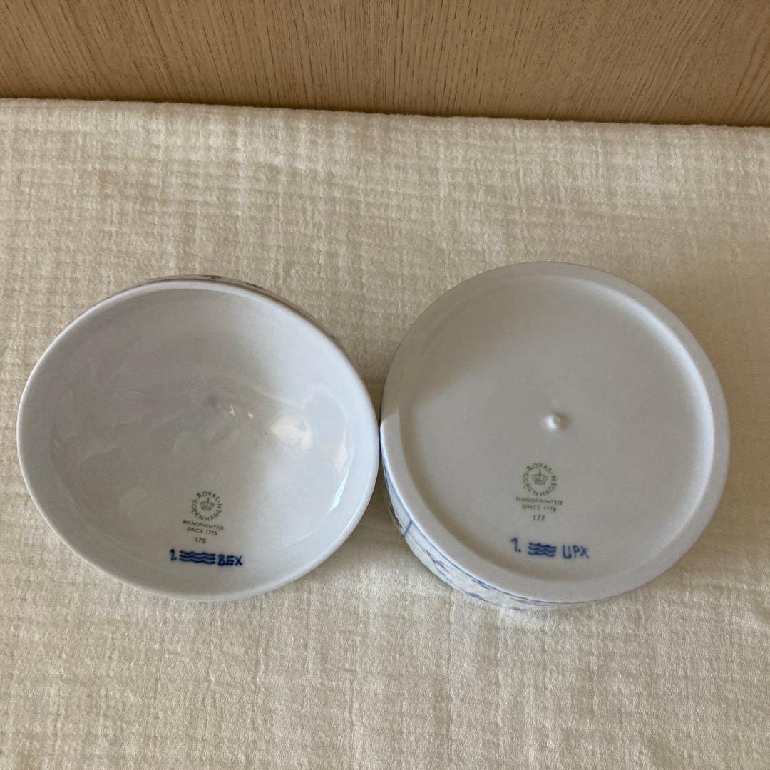 ロイヤルコペンハーゲン　プレインボックスラウンド　新品未使用