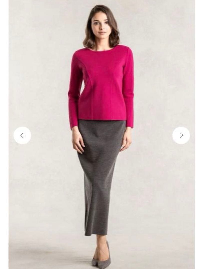 Kay me ケイミー　チェリーピンク　ミラノリブトップス