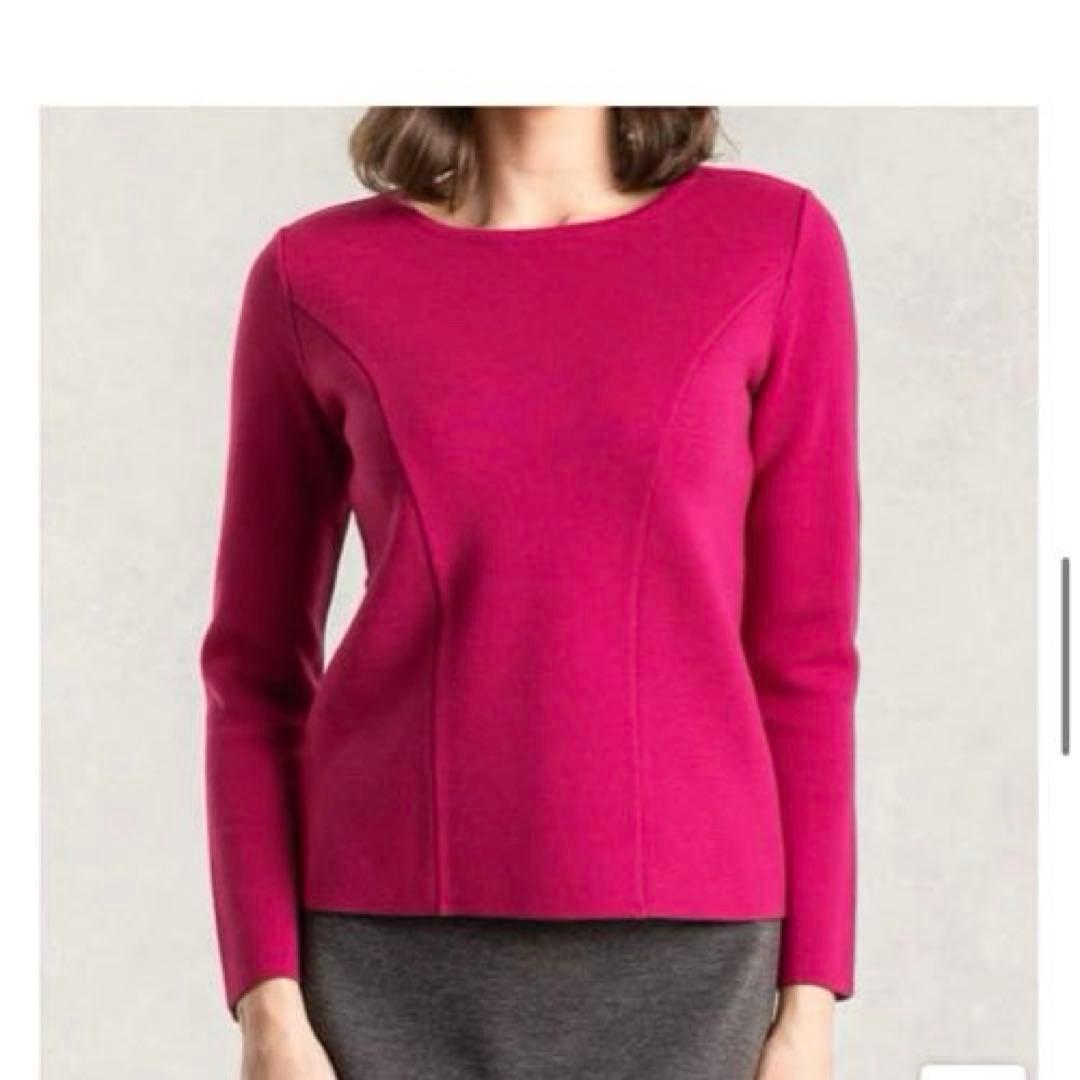 Kay me ケイミー　チェリーピンク　ミラノリブトップス