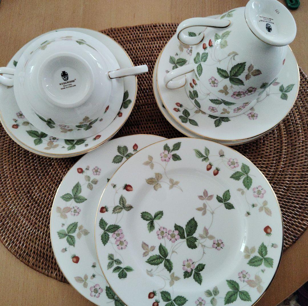  ワイルドストロベリー食器セット 6点