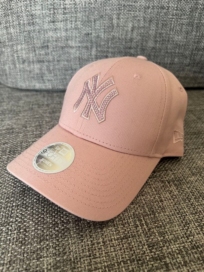 New Era 9FORTY MLB Diamante ビジューキャップ　ピンク