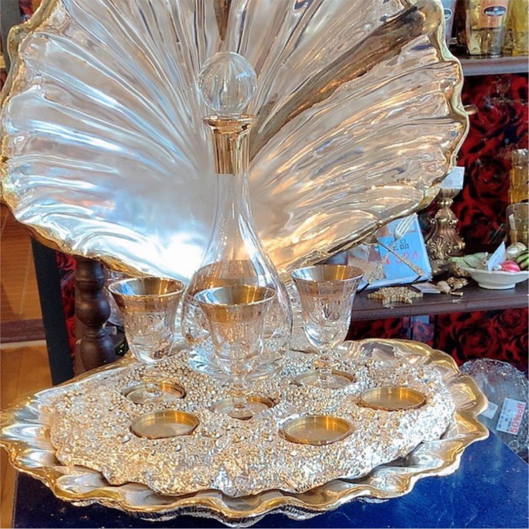 一メートル専用巨大ゴールドシェル　一点もの特大オーダー家具　コラム150cm土台