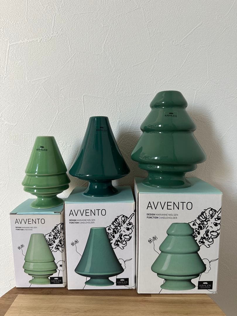 KAHLERケーラーAVVENTOアヴェントキャンドルホルダー3点セット美品
