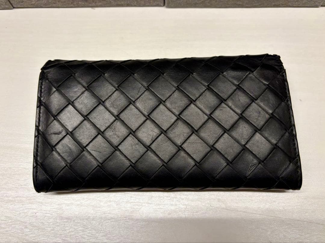 BOTTEGA VENETA バイカラー 長財布 ボッテガグリーン