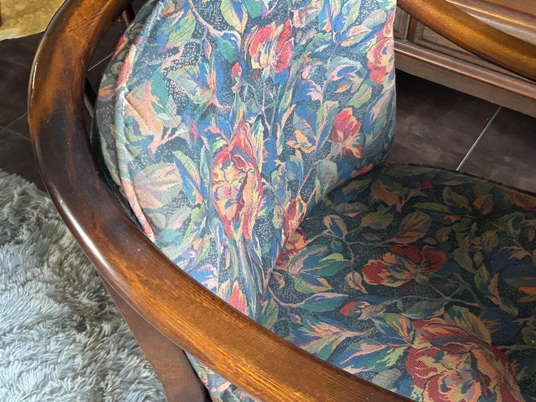 ②カリモク karimoku アームチェア　ヴィンテージチェア　2脚セット　GZ