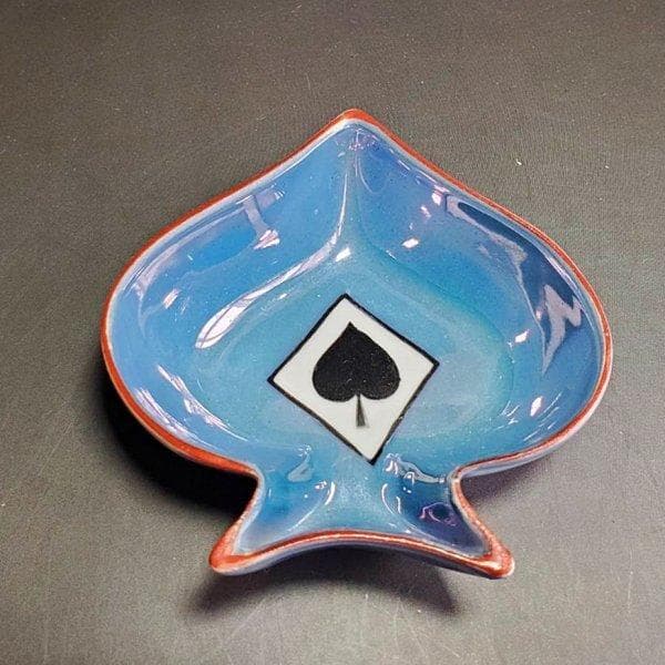 初期オールドノリタケ　メープルリーフ印　トランプ柄　小鉢3個