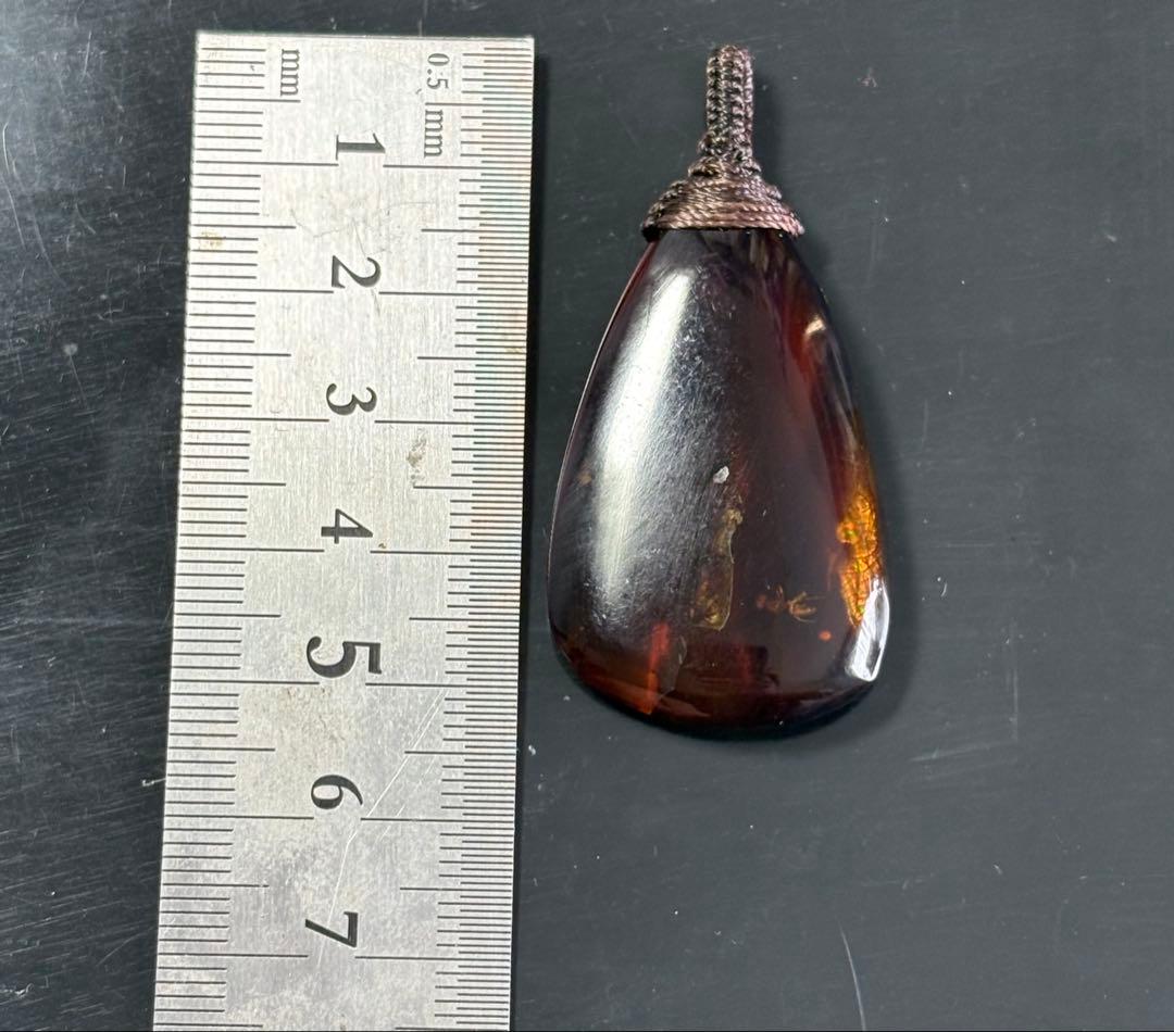 琥珀アクセサリー　大サイズ