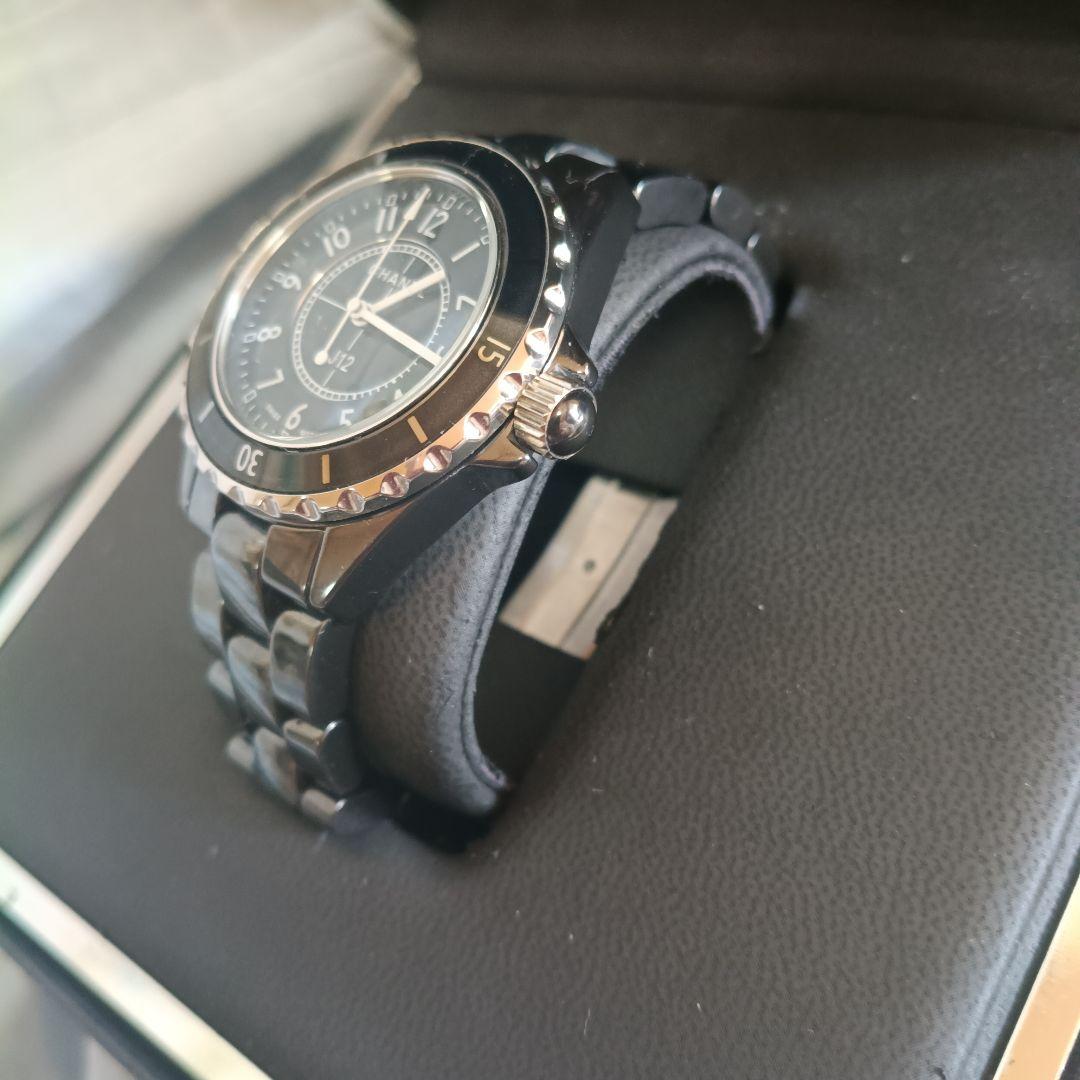 CHANEL ブラック アナログ時計