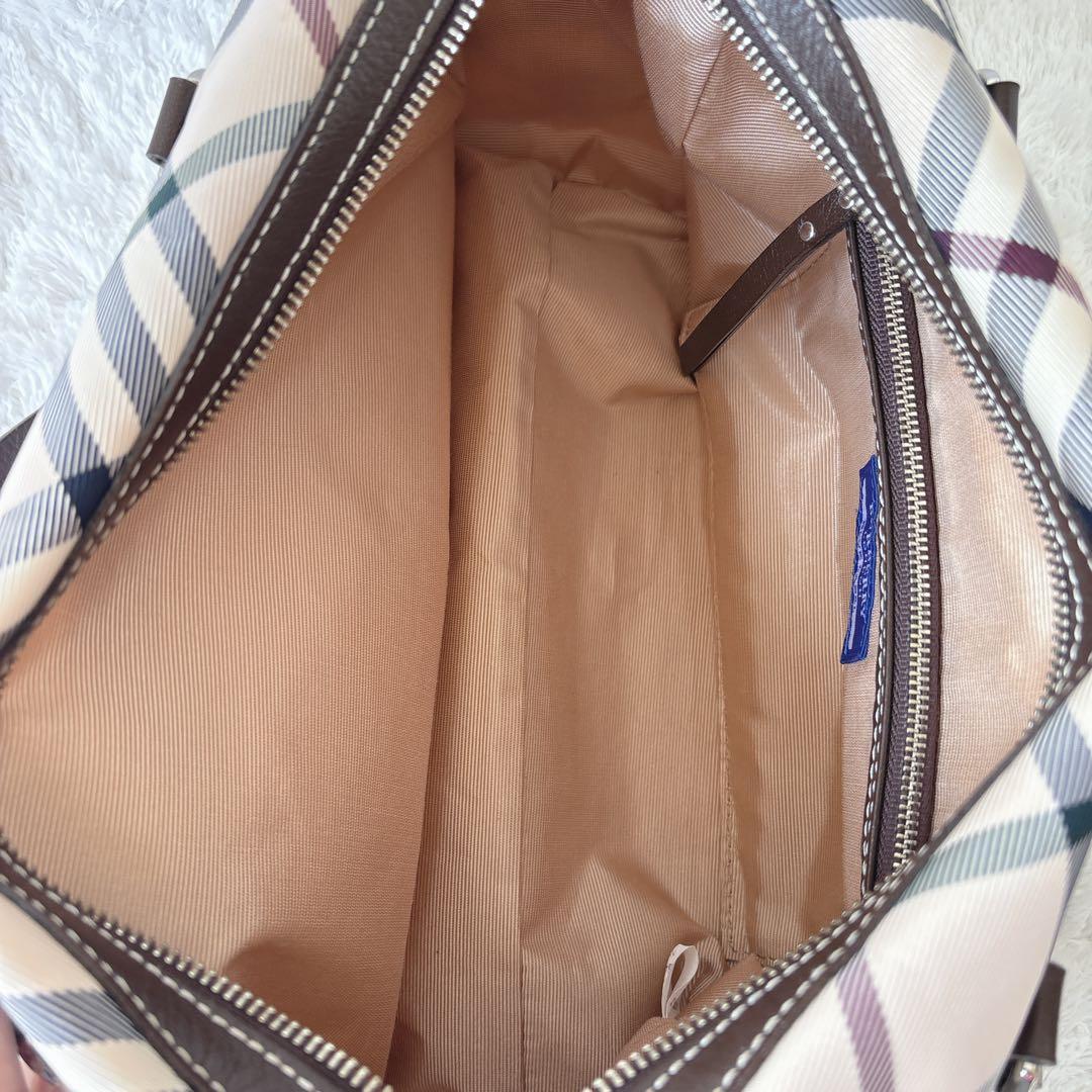 美品✨BURBERRY BLUE LABEL　ミニボストン　ノバチェック　ピンク