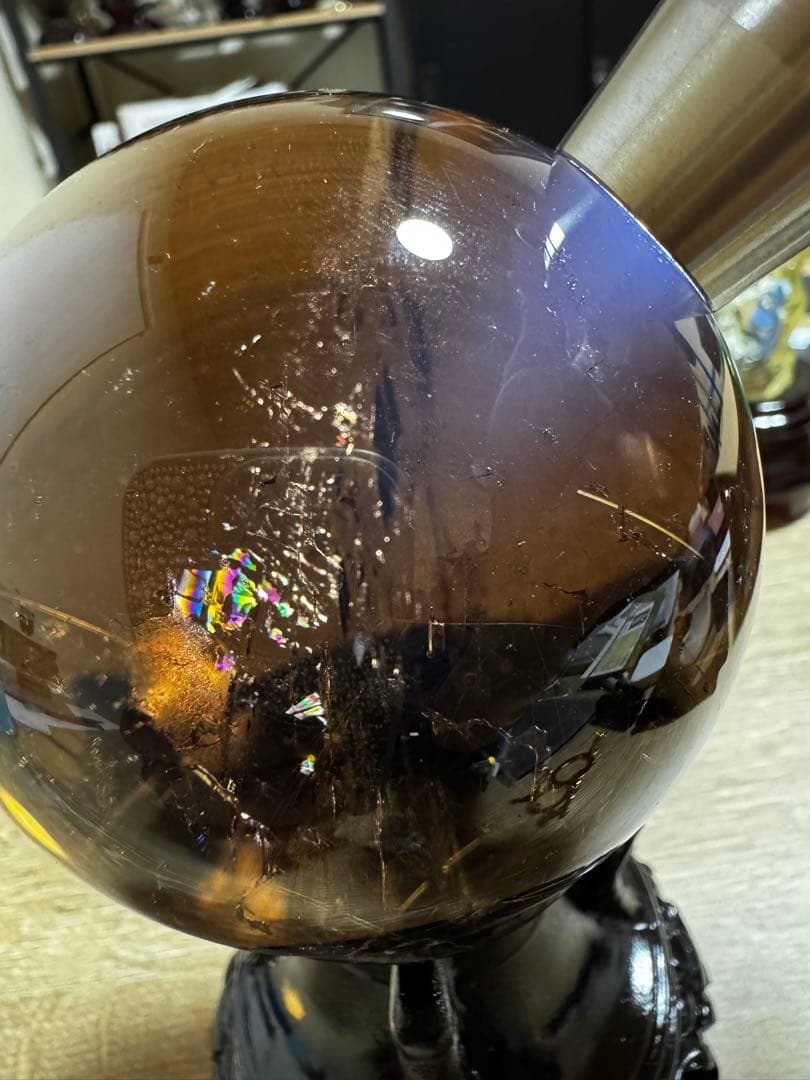 お値打ち　高品質　大玉　ゴールドルチルスフィア 丸玉