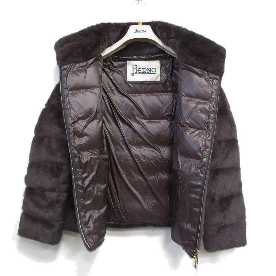 超美品 ヘルノ HERNO ダウンジャケット ファー 30-26011603