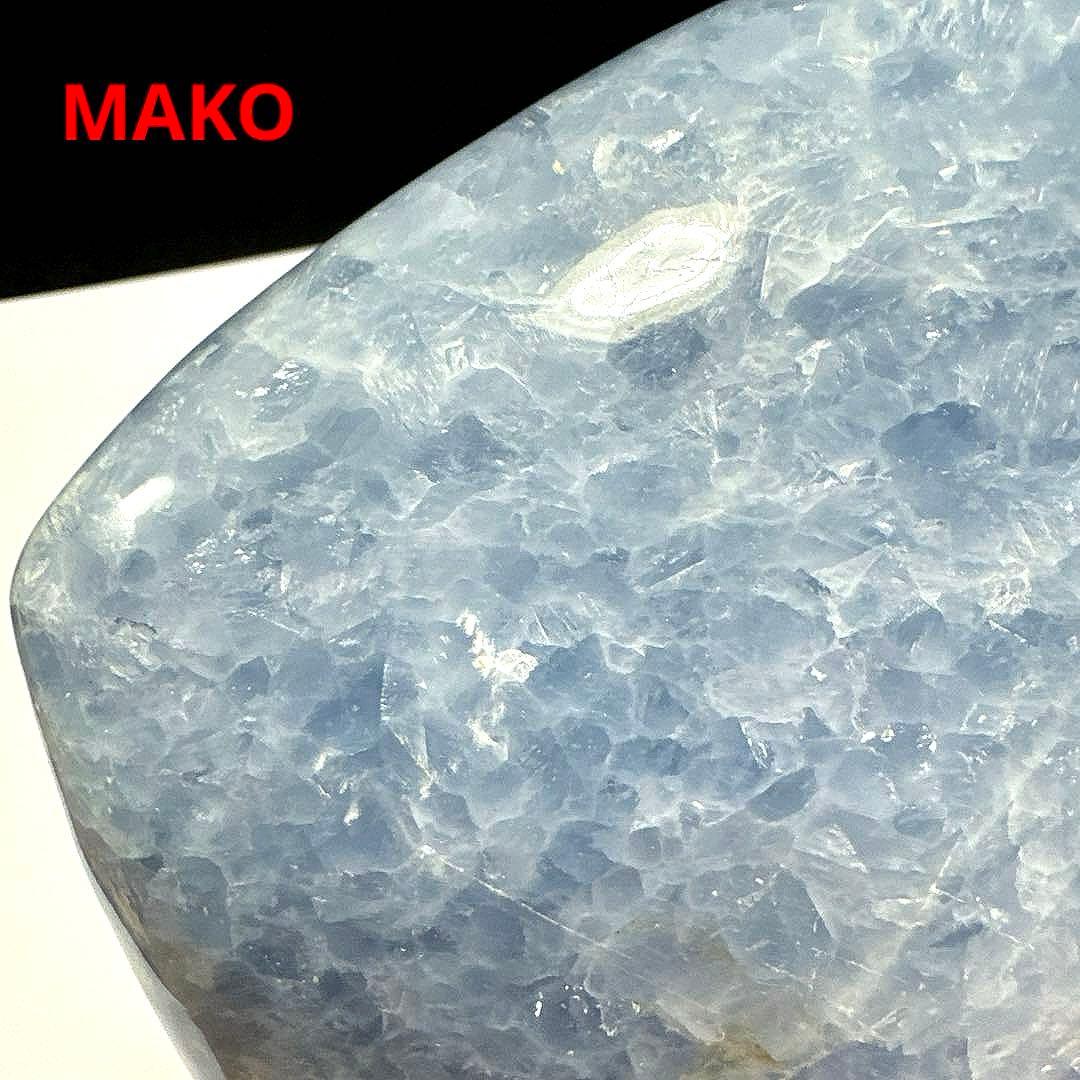 M1714☆ブルーカルサイトハート型原石1.6Kg☆天然石☆N50508-A