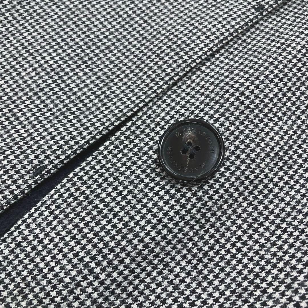 専用MACKINTOSH◆ゴム引きシングルトレンチコート8千鳥格子22万