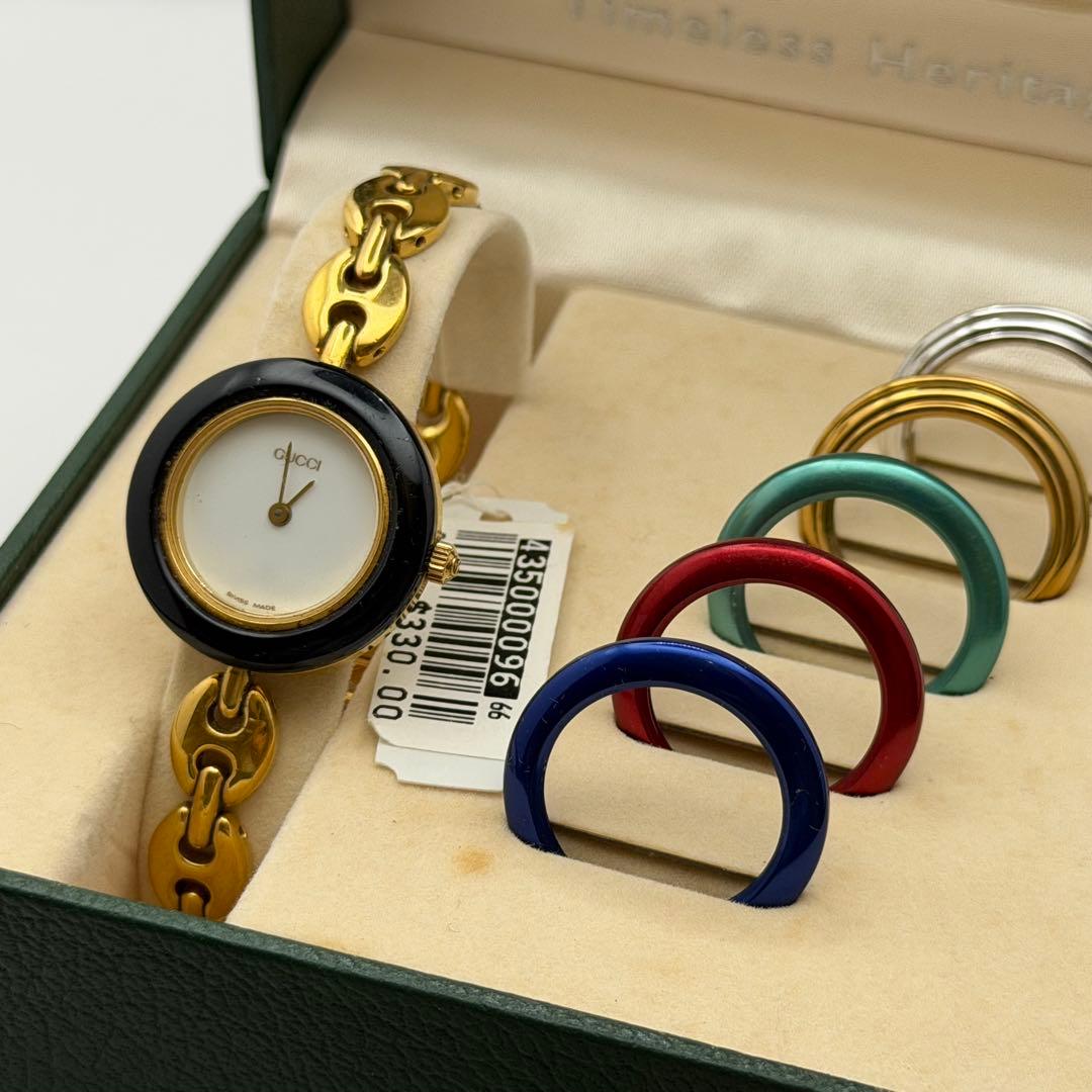 【高騰中】グッチ　チェンジベゼル　11.12.2 箱ベゼル付　ベゼル5個　タグ付