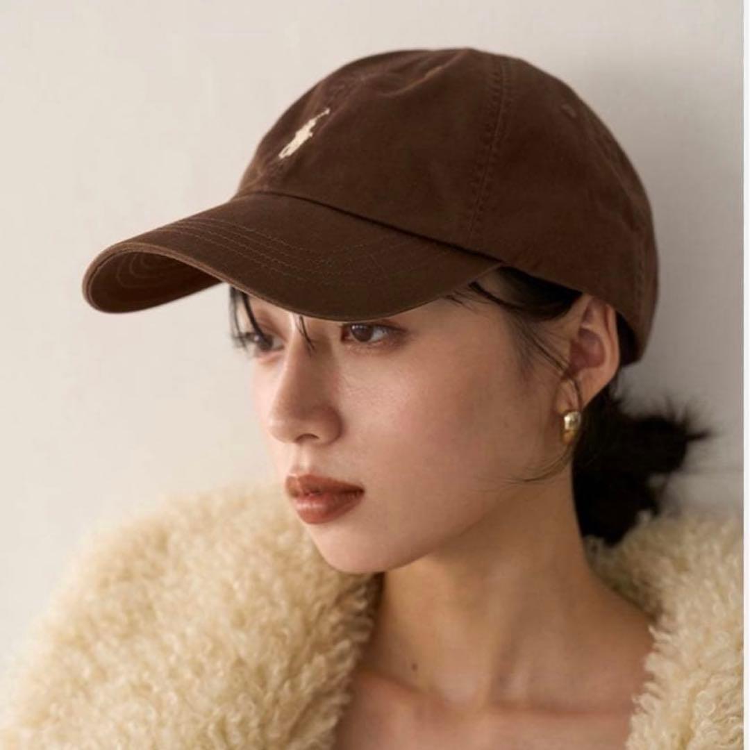 ナナコ【新品 ポロラルフローレン キャップ ブラウン タグ付き