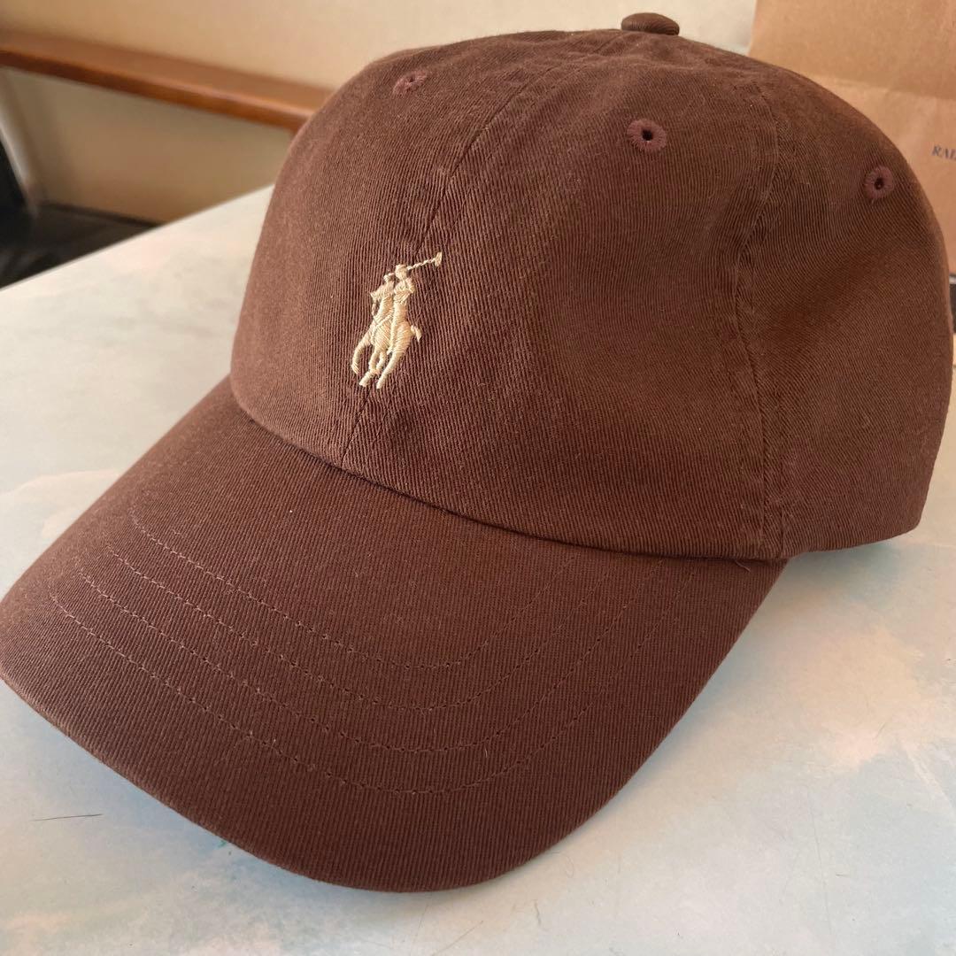 ナナコ【新品 ポロラルフローレン キャップ ブラウン タグ付き