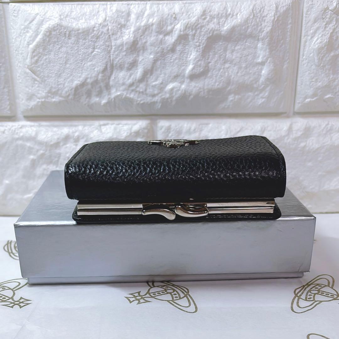 【ショッパー付き】新品 ヴィヴィアン・ウエストウッド　三つ折り財布 ブラック