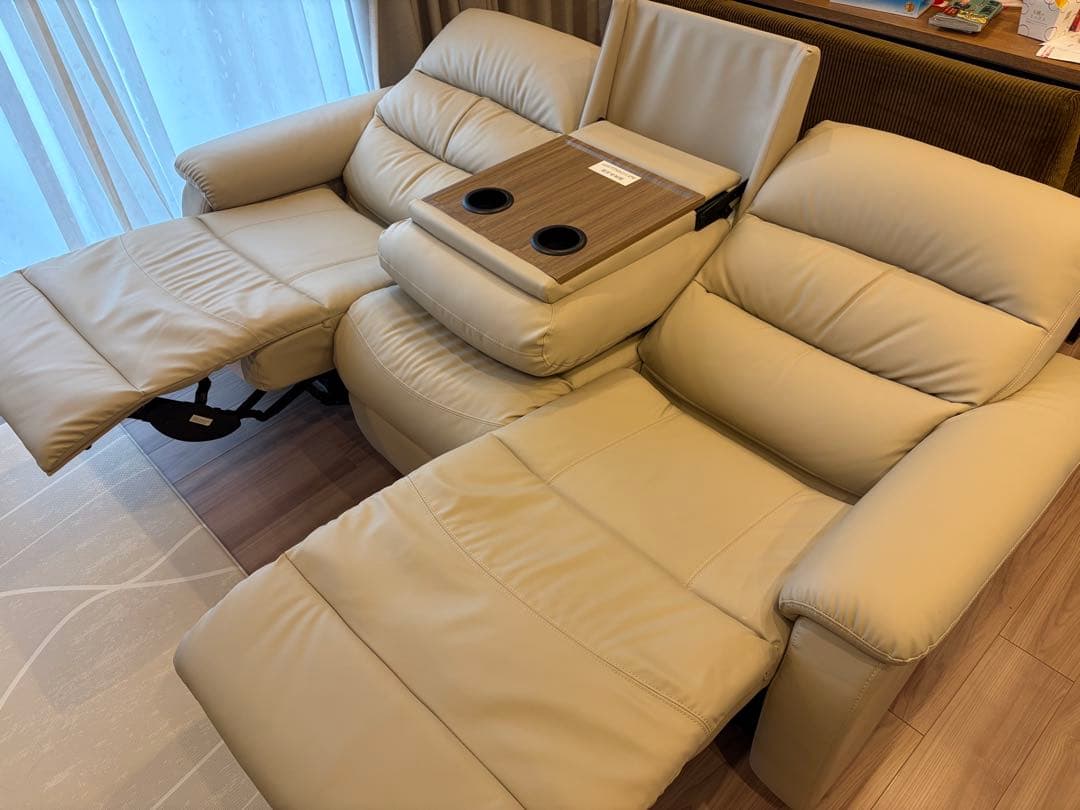 ニトリ Nシールド 3人掛けリクライニングソファ ベージュ