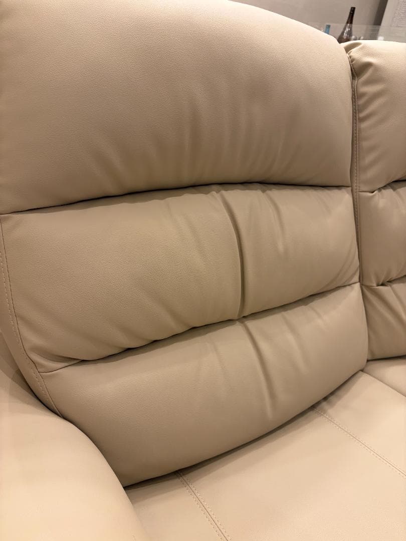 ニトリ Nシールド 3人掛けリクライニングソファ ベージュ