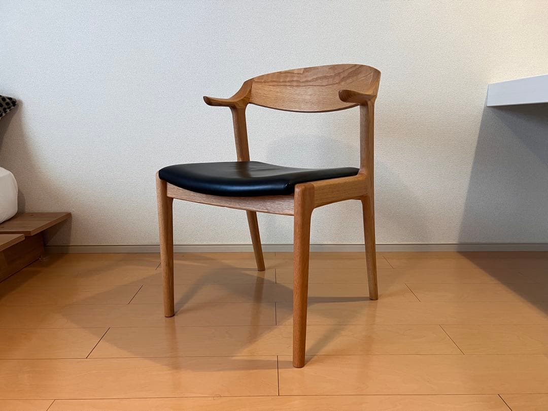 ナガノインテリア DC354 オーク材/本革