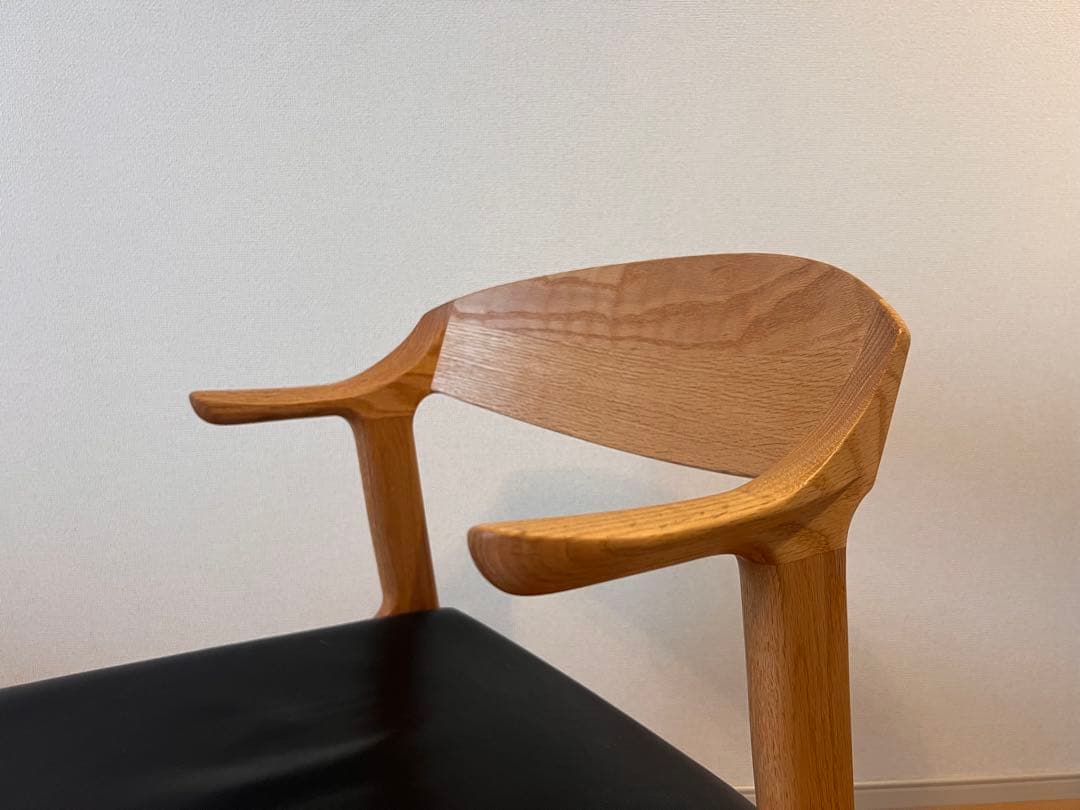 ナガノインテリア DC354 オーク材/本革