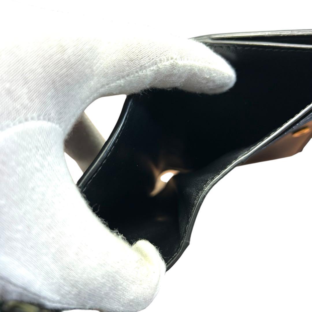 美品　ボッテガヴェネタ 二つ折り財布　カセット イントレチャート　RFID搭載