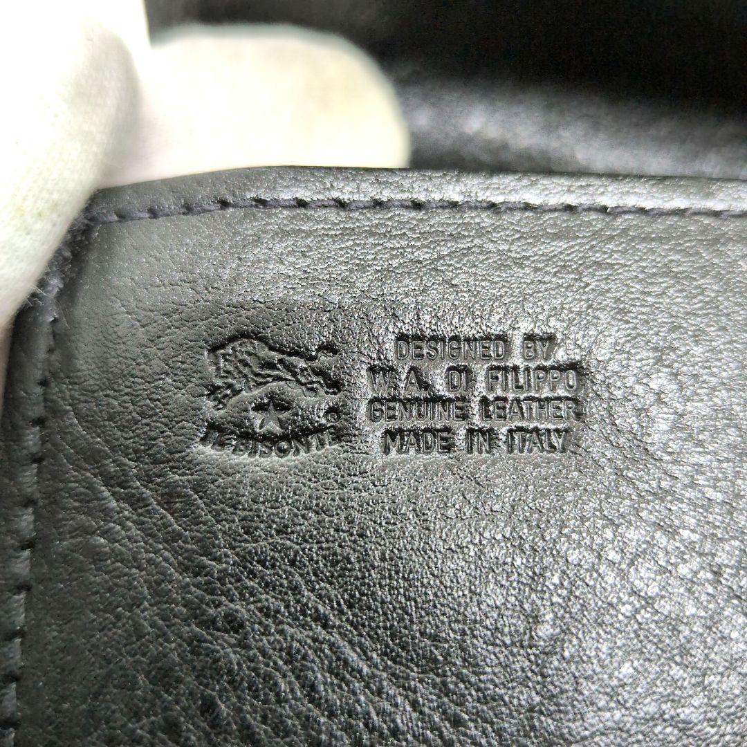 【未使用 現行】イルビゾンテ　ロングウォレット　フラップ　シボ革　大容量　蛇腹