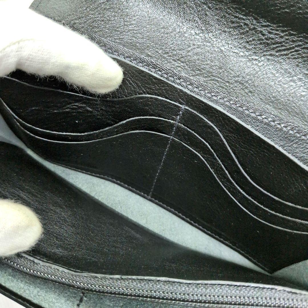 【未使用 現行】イルビゾンテ　ロングウォレット　フラップ　シボ革　大容量　蛇腹