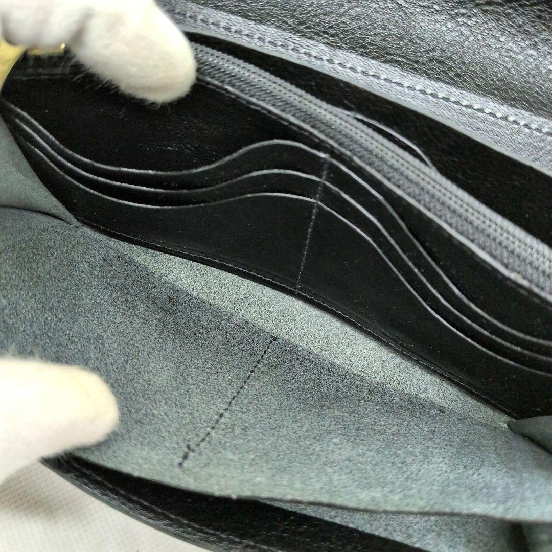 【未使用 現行】イルビゾンテ　ロングウォレット　フラップ　シボ革　大容量　蛇腹